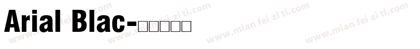 Arial Blac字体转换